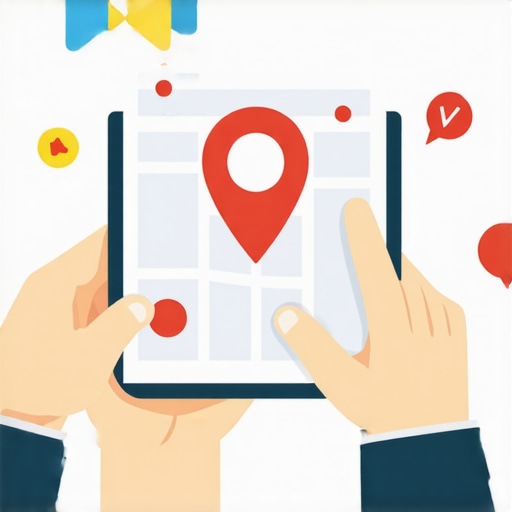 Advanced Local Signals and Map Rankings 2025 Modern digital marketing illustration showing local SEO signals and maps