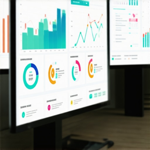 Dashboard with local SEO analytics and AI signals visualization.