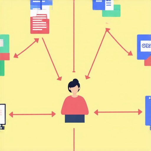 Diagram showing how AI analyzes local search signals to optimize Google My Business listings