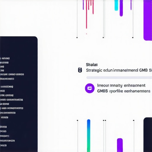 Illustration of AI analyzing local signals for GMB optimization