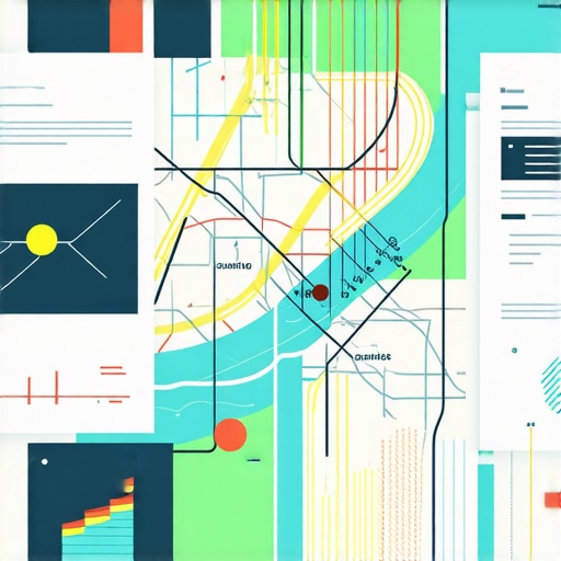 Futuristic dashboard showing AI-driven local SEO analytics and geospatial data