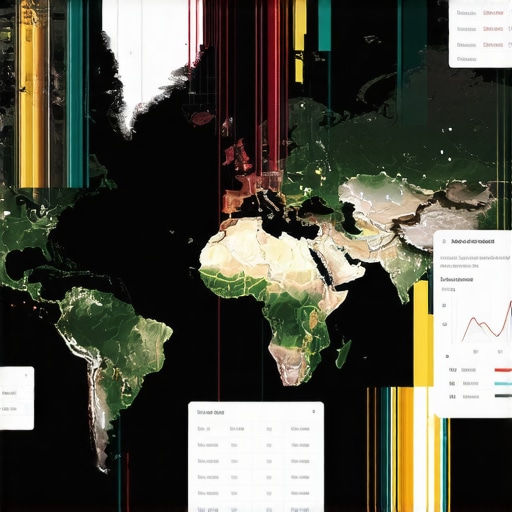 A digital map with layered analytics and signals for local SEO optimization.