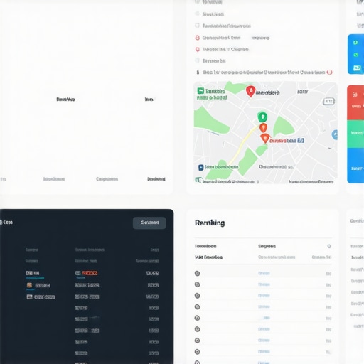 SEO analytics dashboard displaying local signals and rankings