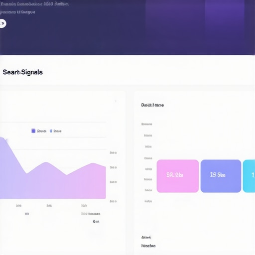 A digital dashboard showing graphs of user engagement metrics such as click-through rates, dwell time, and interactions to optimize local signals.