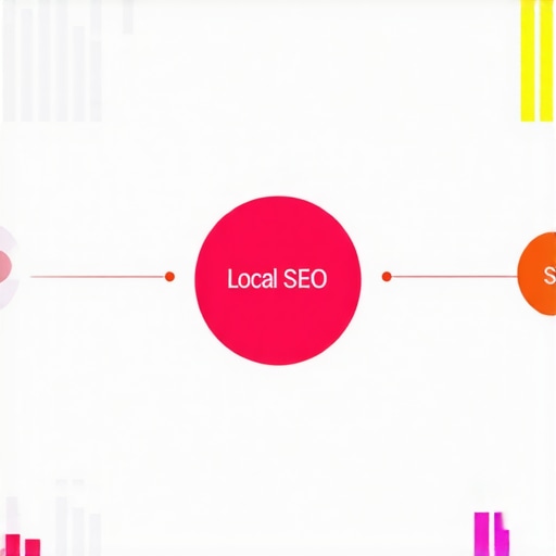 Diagram showing layers of local SEO signals stacked for enhanced rankings.
