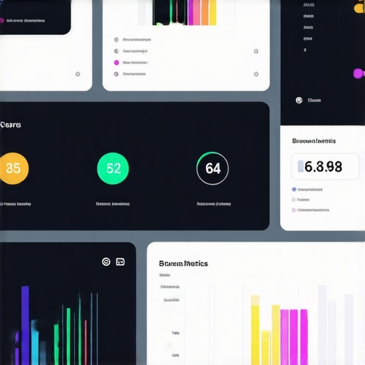 Digital marketing dashboard displaying local SEO analytics