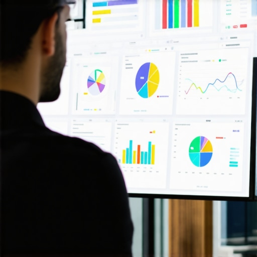 Expert analyzing local SEO data on a digital dashboard