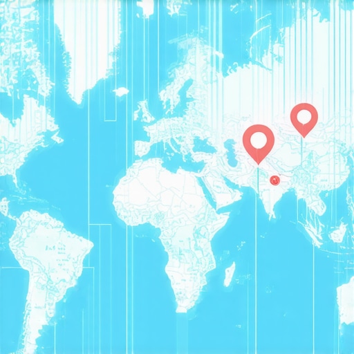Visual representation of interconnected signals boosting local SEO rankings.