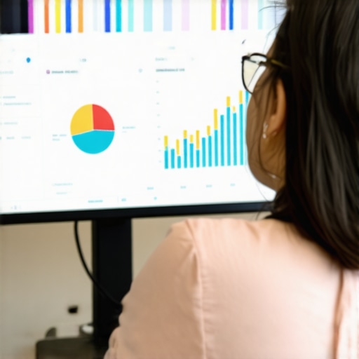 Business owner reviewing local SEO signals on a computer dashboard