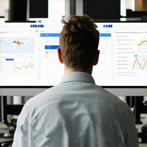 SEO expert reviewing local map ranking data on a digital dashboard