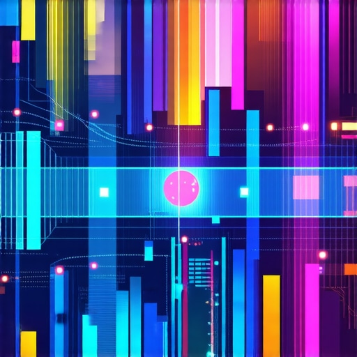 Futuristic city map illustrating advanced local signals and digital overlays
