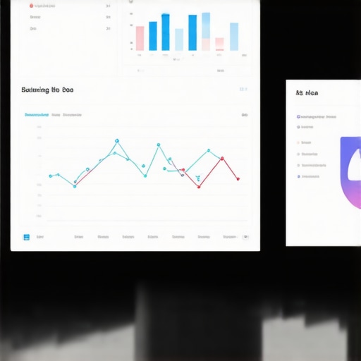 Futuristic SEO Analytics Dashboard Complex analytics dashboard illustrating behavior and relevance signals for local map ranking