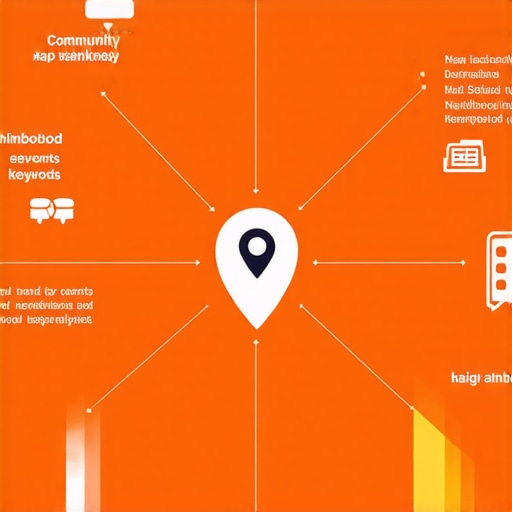 Infographic illustrating the influence of hyper-local signals on Google Maps rankings.