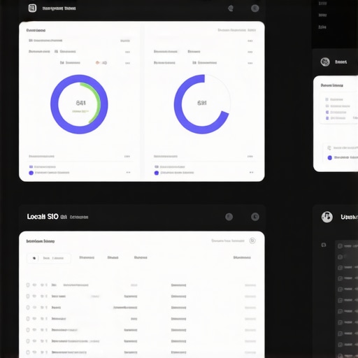 Screenshot of a dashboard analyzing local SEO signals and rankings.