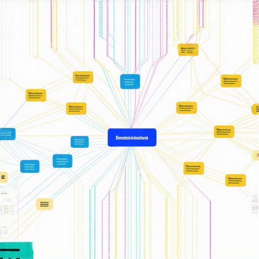 Diagram showing interconnected content clusters improving local search relevance