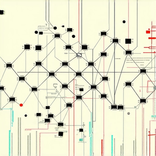 Illustration of interconnected signals like reviews, behavior metrics, and semantic data in local SEO