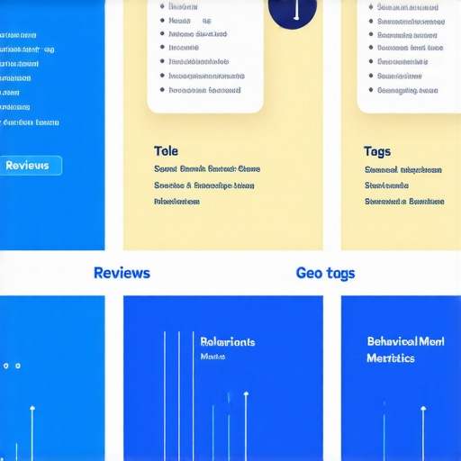 Infographic showing various local signals influencing Google Maps rankings.