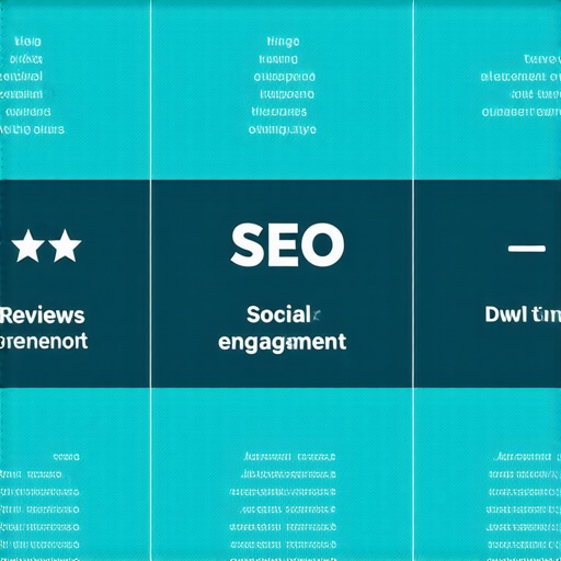 Infographic illustrating behavioral signals affecting local SEO rankings.