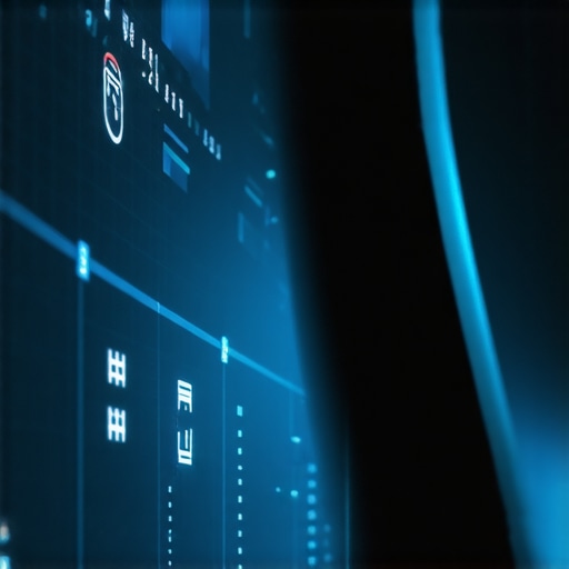 Futuristic interface displaying local SEO analytics with AI algorithms