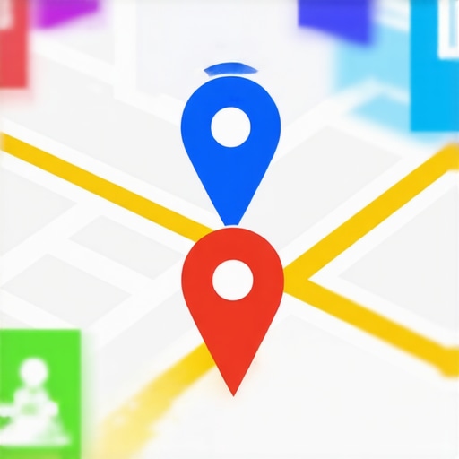 Advanced Local Signals Visualization Illustration of digital map with engagement indicators representing local signals