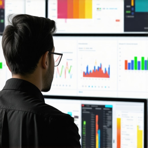 Behavioral Signals Analytics Dashboard A professional analyzing local behavioral data patterns using advanced analytics software.