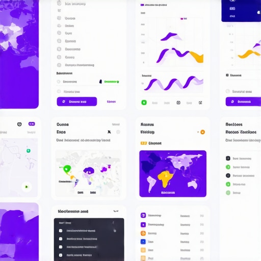 Screenshot of a local SEO analytics dashboard displaying user engagement metrics and maps.