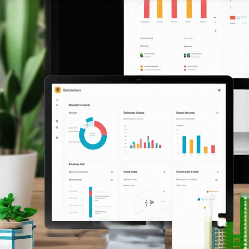 Business analyst reviewing data analytics dashboards showing user engagement metrics for local SEO