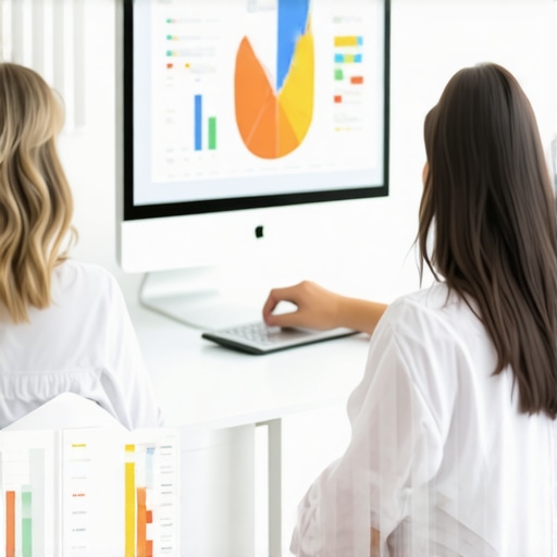 Expert Analyzing Local SEO Data Team evaluating local SEO performance analytics on computer screens