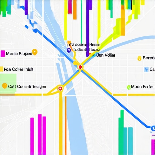 Geo-Behavioral Analytics for Local SEO City map illustrating real-time user movement and engagement hotspots to optimize local signals.