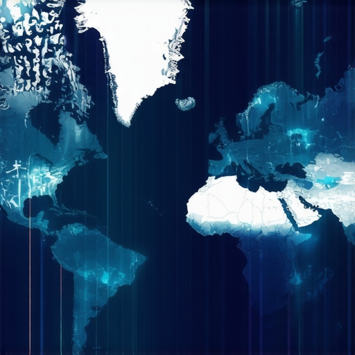 Map showing areas with user behavior data overlay and voice search activity zones.