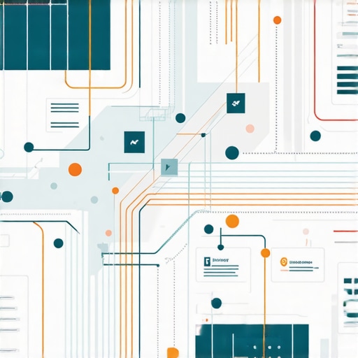 Conceptual illustration showing various digital signals merging into an optimized local SEO system.