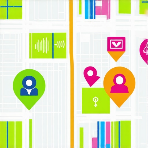 Visual Representation of Local Signals Enhancement Illustration of community engagement and digital signals improving local map rankings.
