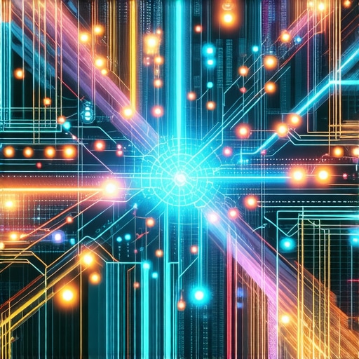 A high-tech digital map showcasing complex data signals and AI analytics for local SEO.