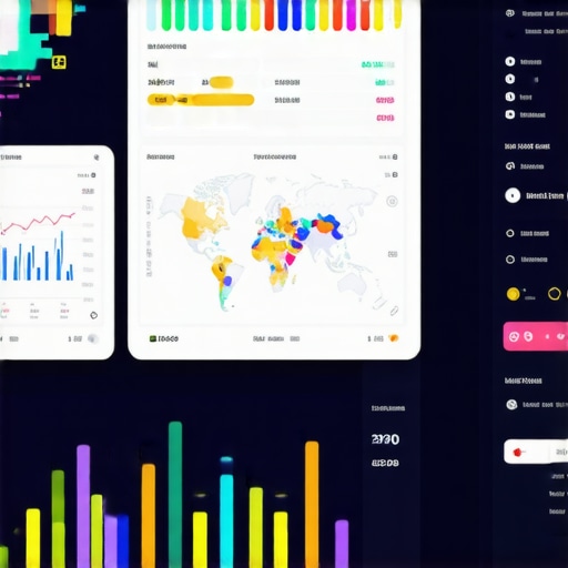 A computer screen showing graphs and maps representing user engagement and behavioral signals for local SEO