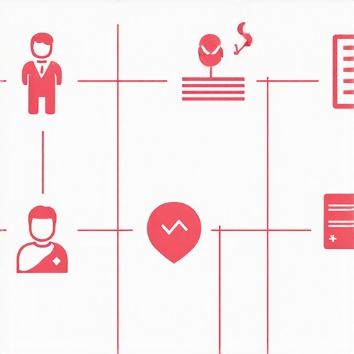 Diagram depicting interconnected data sources influencing local search rankings