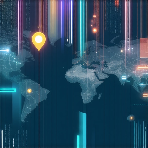Digital representation of map signals with AI and data flow elements.