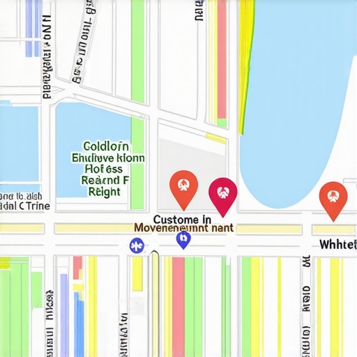 High-resolution map illustrating customer footprints and demographic hotspots.