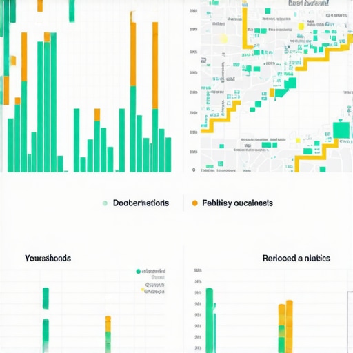 A detailed map overlay showing customer distribution and movement patterns