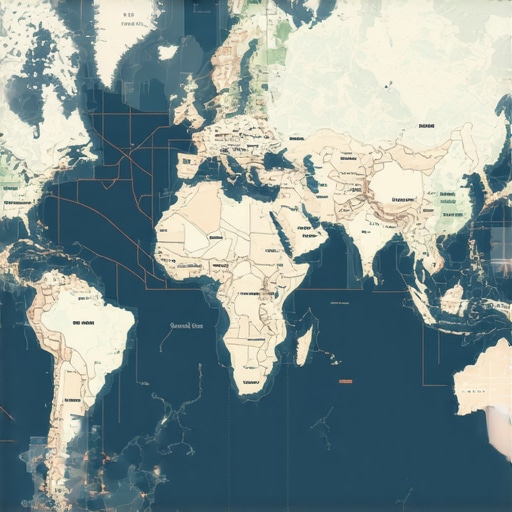 Digital map illustrating layered spatial and behavioral signals for local SEO