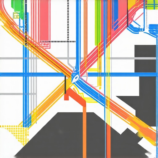 Digital map showing micro-moments, transit zones, and geo-fences with data analytics overlays.