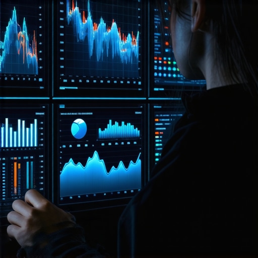 Expert analyzing real-time local SEO analytics on a digital display