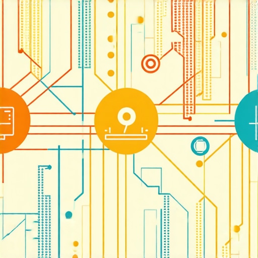 A digital map displaying interconnected data streams and signals representing advanced local SEO techniques.