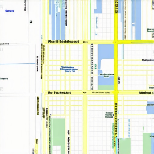 Digital illustration of geospatial mapping and analytics for local business optimization.