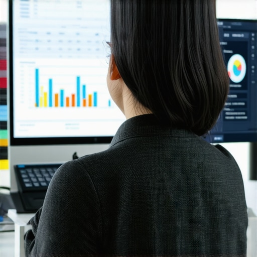 Business owner reviewing neighborhood data analytics