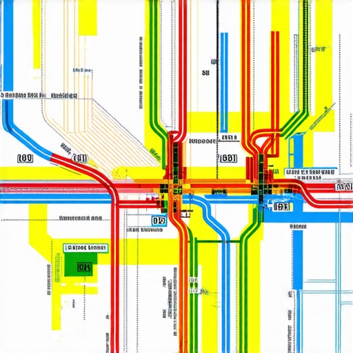 Illustration of indoor mapping and real-time transit data integrations